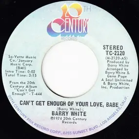 Barry White - Can't Get Enough of Your Love, Babe