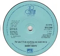 Barry White - For You I'll Do Anything You Want Me To / Anything You Want Me To
