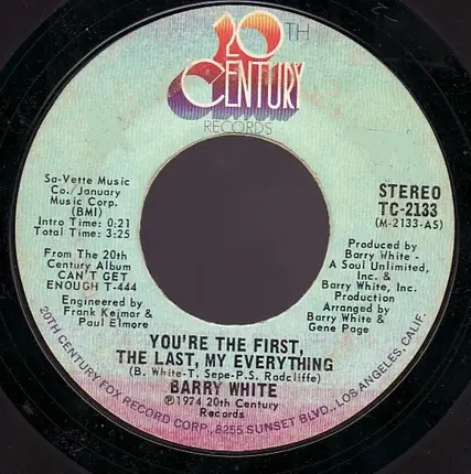 Barry White - You're The First, The Last, My Everything
