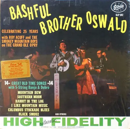 Bashful Brother Oswald - Celebrating 25 Years With Roy Acuff And The Smokey Mountain Boys On The Grand Ole Opry