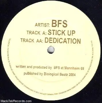 Bassface Sascha - Stick Up / Dedication