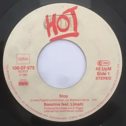 Bassline feat. Limahl - Stop