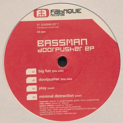 Bassman - Doorpusher EP