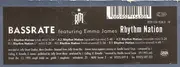12inch Vinyl Single - Bassrate Featuring Emma James - Rhythm Nation