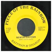 7inch Vinyl Single - Battman & Sharon - Sewer Gators - Signed