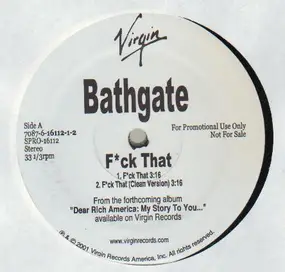 bathgate - Fuck That / Bump That