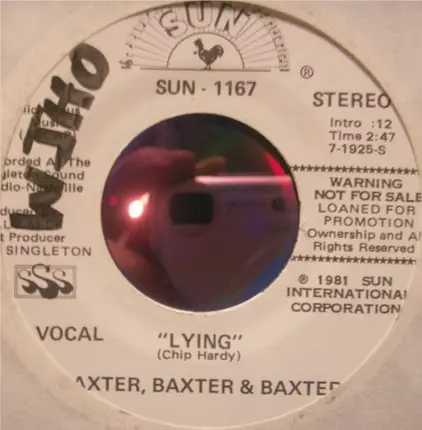 Baxter, Baxter & Baxter - Lying