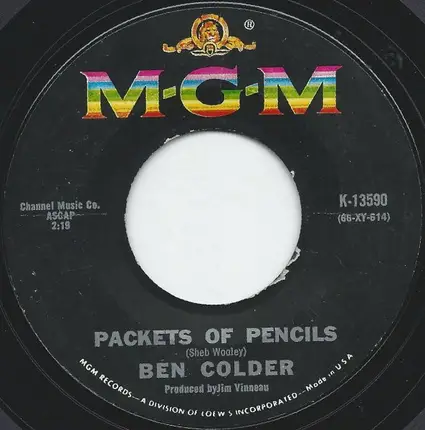 Ben Colder - Almost Persuaded #2 / Packets Of Pencils