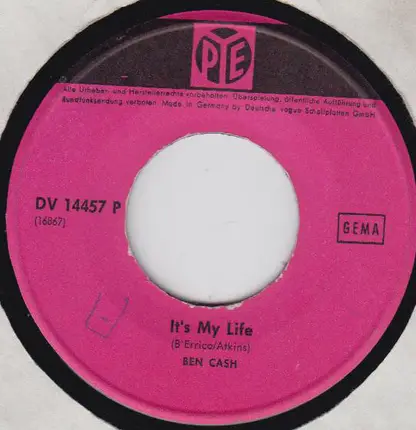 Ben Cash - My Generation / It's My Life
