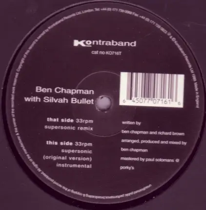 Ben Chapman, Silver Bullet - Supersonic