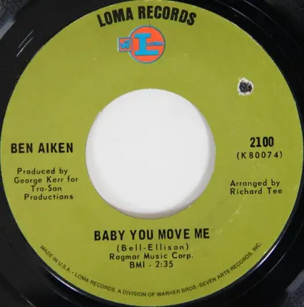 Ben Aiken - Baby You Move Me / Thanks To You