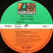 LP - Ben E. King - I Had A Love