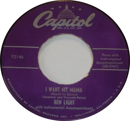 Ben Light - Green Eyes / I Want My Mama (Mamá Yo Quiero)