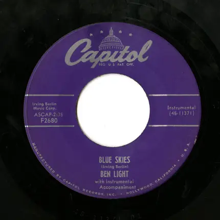 Ben Light - Hindustan / Blue Skies