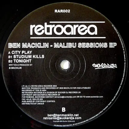 Ben Macklin - Malibu Sessions EP