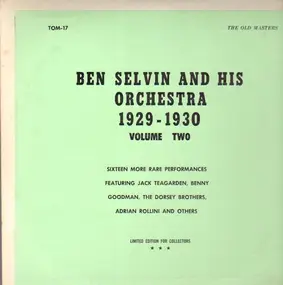 Ben Selvin - 1929 - 1930 Volume Two - Sixteen More Rare Performances