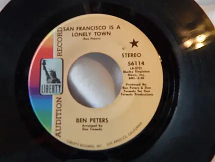 Ben Peters - San Francisco Is A Lonely Town