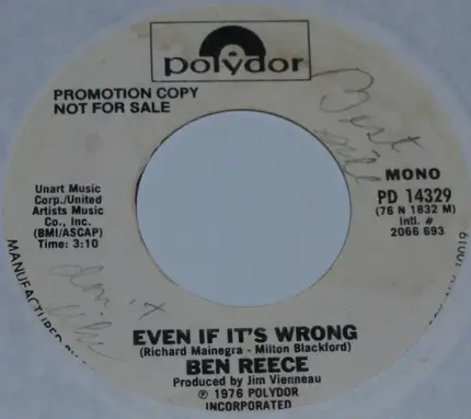 Ben Reece - Even If It's Wrong