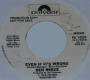 7inch Vinyl Single - Ben Reece - Even If It's Wrong