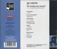 Ben Webster And The Modern Jazz Quartet - 1953 An Exceptional Encounter