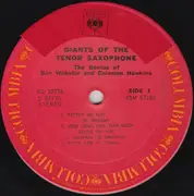 Double LP - Ben Webster & Harry Edison / Coleman Hawkins & Clark Terry - Giants Of The Tenor Saxophone / The Genius Of Ben Webster And Coleman Hawkins