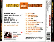 CD - Ben Webster & Harry Edison - The Quintet Studio Sessions