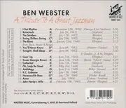CD - Ben Webster - A Tribute To A Great Jazzman
