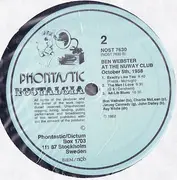 LP - Ben Webster - At The Nuway Club, October 5th, 1958