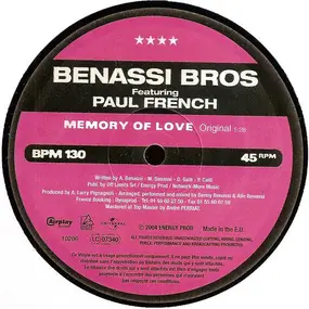 benassi bros. - Memory Of Love