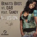 CD Single - Benassi Bros. Vs. Diego Abaribi Feat. Sandy - Illusion - Cardboard Promo