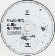 CD Single - Benassi Bros. Vs. Diego Abaribi Feat. Sandy - Illusion - Cardboard Promo