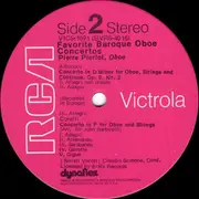 LP - Benedetto Marcello - Domenico Cimarosa - Tomaso Albinoni - Arcangelo Corelli -- Pierre Pierlot : I - Favorite Baroque Oboe Concertos