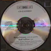 CD - Bengt Ericson & Rolf LaFleur - Music for Viola Da Gamba & Lute