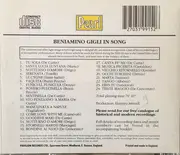 CD - Beniamino Gigli / Toselli / Saint-Saëns / Drigo / Albéniz / Mascagni a.o. - Gigli In Song