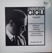LP - Beniamino Gigli - Beniamino Gigli - Volume II