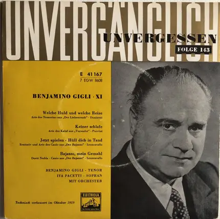 Beniamino Gigli - Beniamino Gigli XI