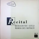 10'' - Beniamino Gigli / Mario del Monaco - Recital De Canțonete / Arii Din Opere