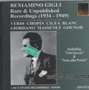 CD - Beniamino Gigli - Rare & Unpublished Recordings (1934 - 1949)