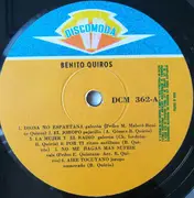 LP - Benito Quiros - El Rey del Galeron - Mono
