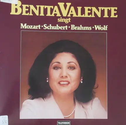 Benita Valente - Sings Mozart, Schubert, Brahms , Wolf