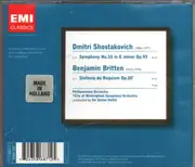 CD - Benjamin Britten , Dmitri Shostakovich , Sir Simon Rattle , Philharmonia Orchestra , City Of Birmin - Britten Sinfonia Da Requiem, Shostakovich Symphony No.10