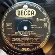 LP - Benjamin Britten , Peter Pears , Claire Watson , James Pease , Geraint Evans , Chorus Of The Royal - Peter Grimes - Highlights