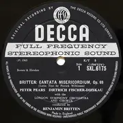 LP - Benjamin Britten, Peter Pears, Dietrich Fischer-Dieskau, The London Symphony Orchestra - Cantata Misericordium / Sinfonia Da Requiem