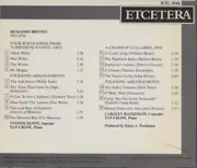 CD - Britten - Four Burns Songs, Folksongs