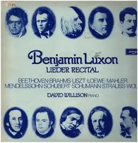 Benjamin Luxon - Lieder Recital