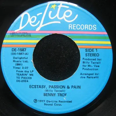 Benny Troy - Ecstasy, Passion & Pain