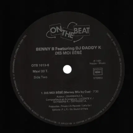 Benny B Featuring DJ Daddy K - Dis-Moi Bébé