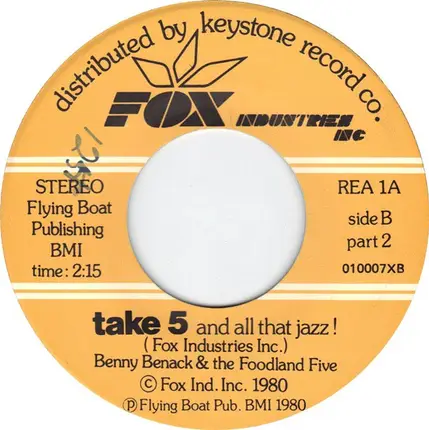 Benny Benack Orchestra & Chorus - Take 5 And All That Jazz!