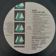 LP - Benny Carter , Benny Carter And His Orchestra & Benny Carter And His Swing Quartet Featuring Elisab - When Lights Are Low