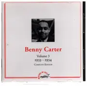 CD - Benny Carter - Volume 3 1933-1934  Complete Edition